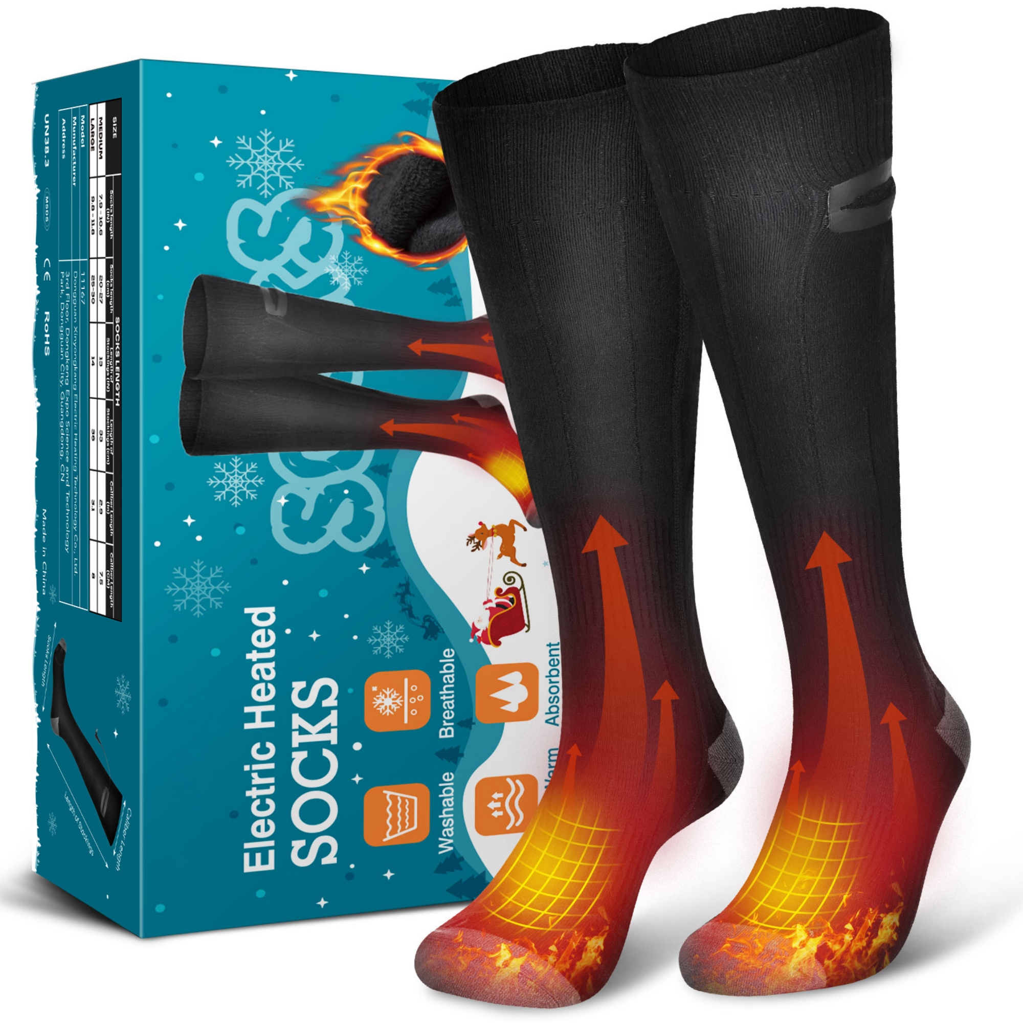 1 Pair Electric Heating Socks 1