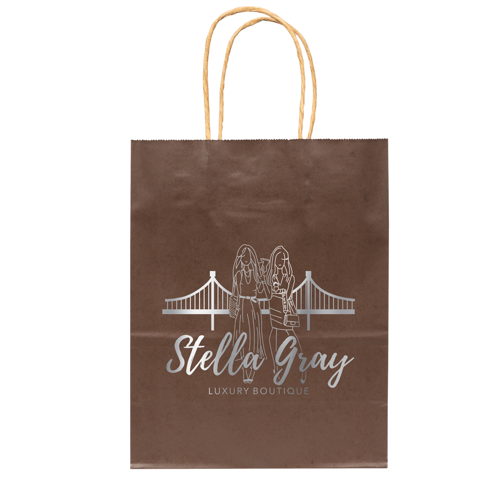 Solid Tinted Kraft Shopping Bags 2