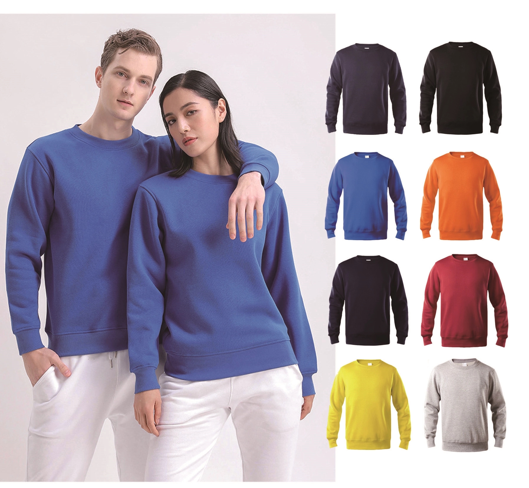 Crewneck Sweater, custom hoodie or sweatshirt with logo imprint 1