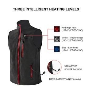 Usb Battery Unisex Warming Heated Motorcycle Vest 3