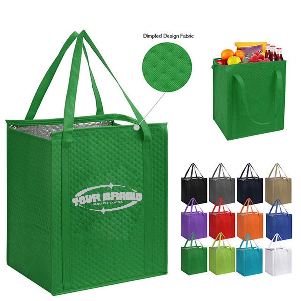 Reusable Insulated Grocery Tote With Custom Logo 1