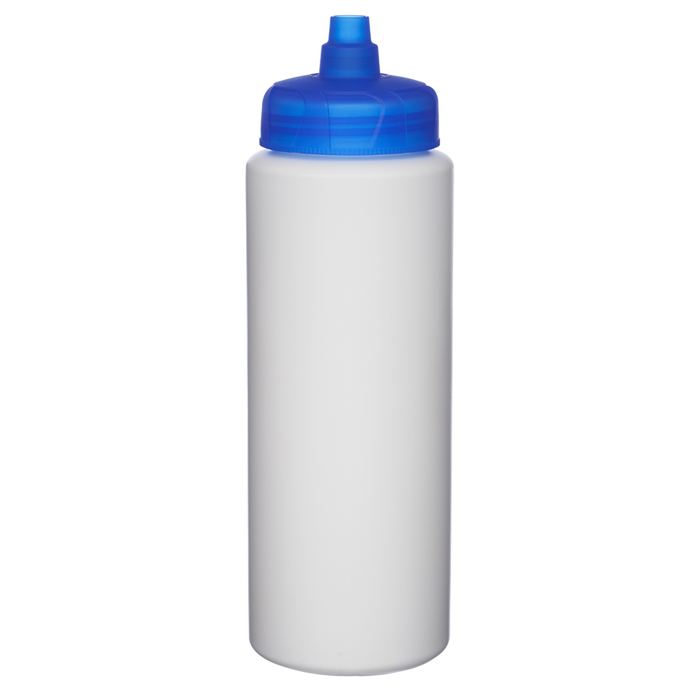 32 oz. HDPE Plastic Water Bottles with Quick Shot Lid - USA Made - BPA Free 3