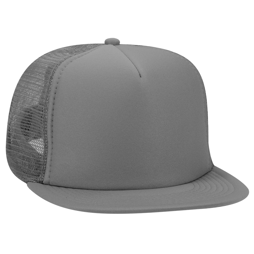 OTTO CAP® OTTO SNAP 5 Panel High Crown Mesh Back Trucker Snapback Hat 2
