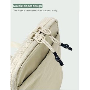 Nylon Crossbody Bag with Small Pouch Sling Bag with Adjustable Strap for Women Men 4