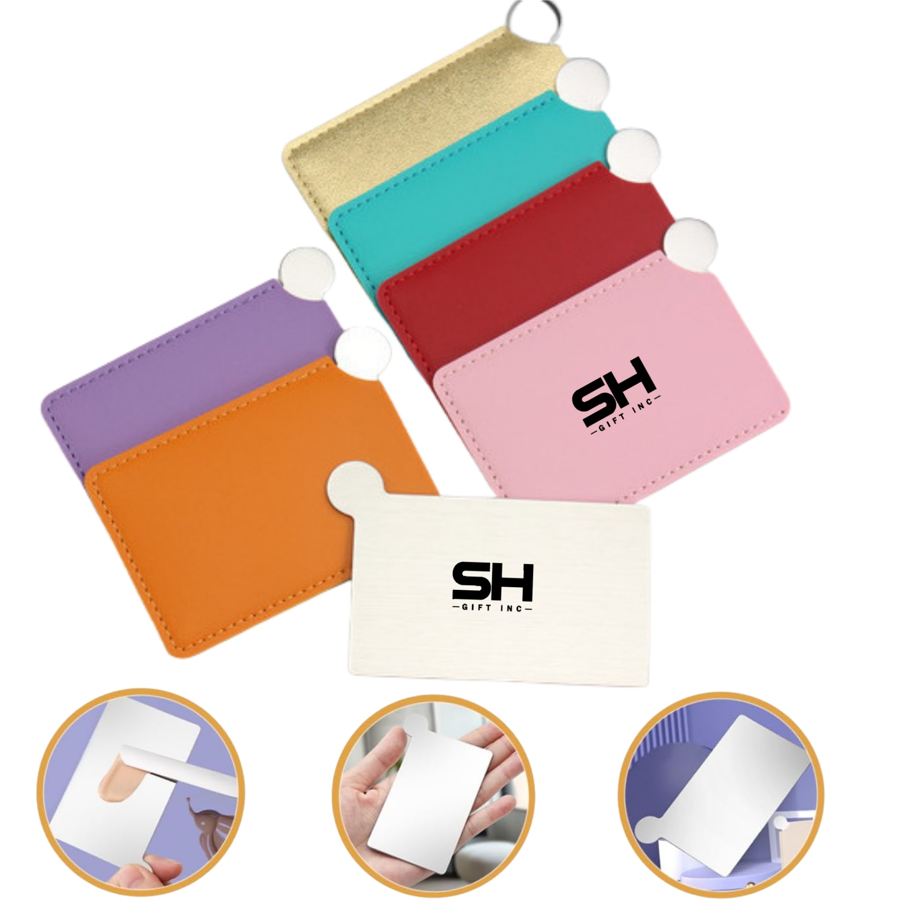 Card Shaped Travel Makeup Mirrors 2