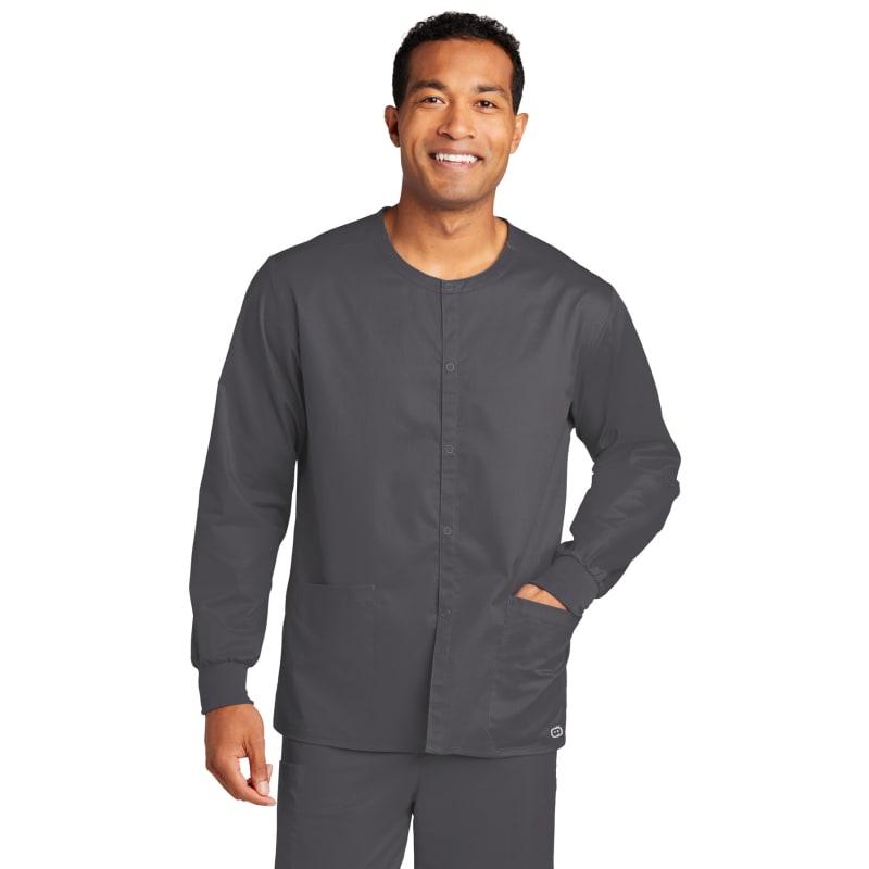 WonderWink Unisex WorkFlex Snap-Front Scrub Jacket 7