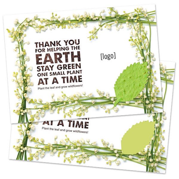 Seed Paper Shape Postcard - Large 8