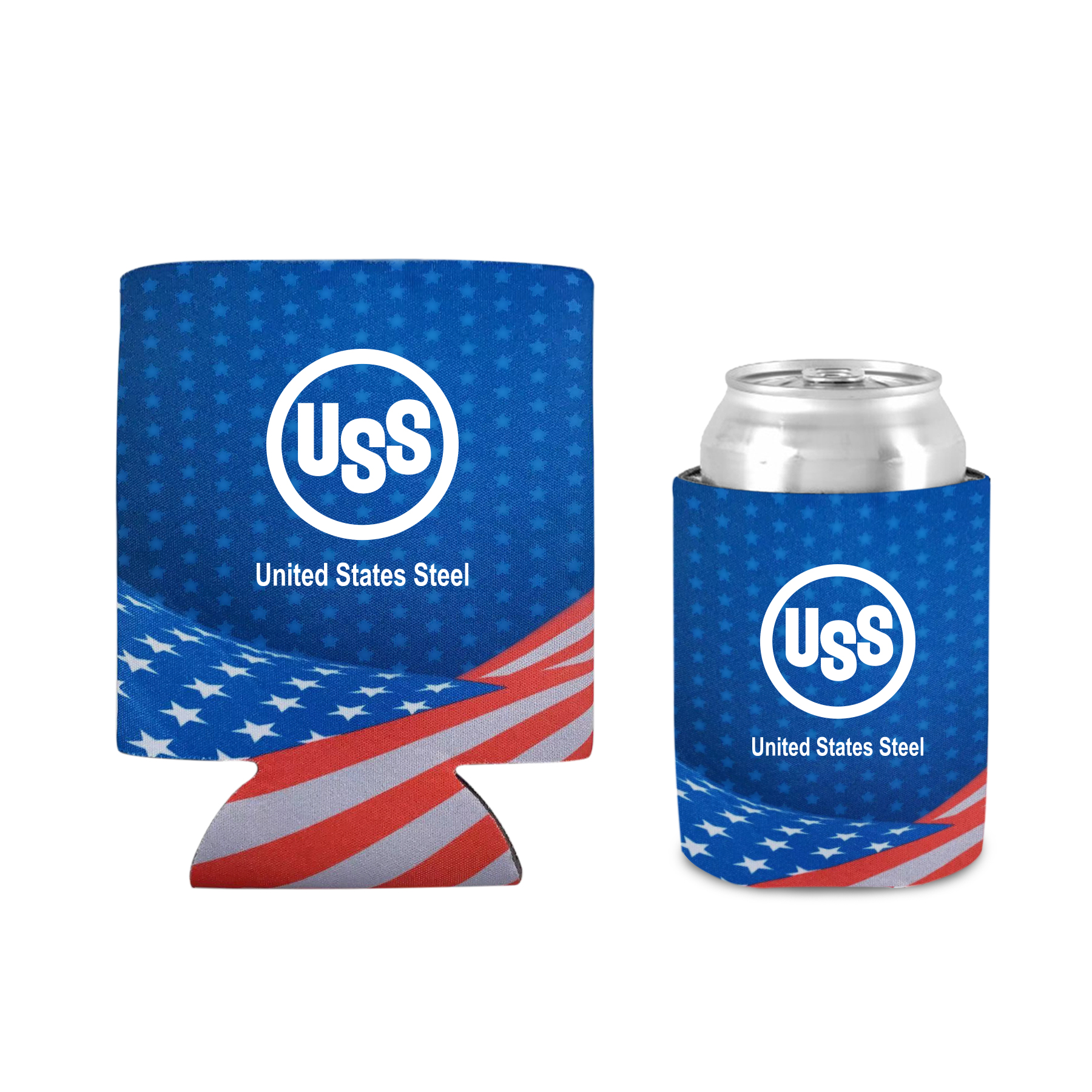 In USA Flag Design Collapsible Can Cooler #FC15 2