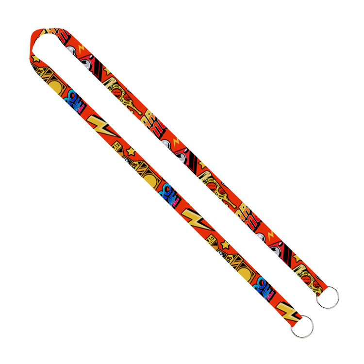 5/8" Sublimated Dual-Sided Lanyard with Double Clips 9