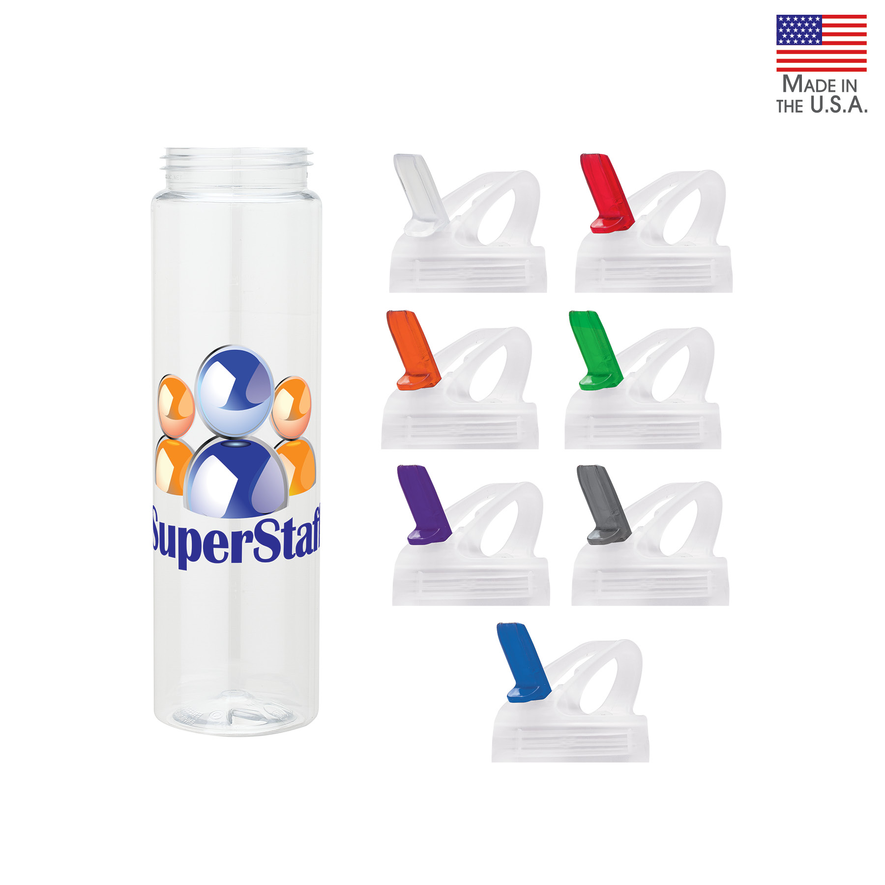 Laguna 32 oz. PET Bottle with Flip Spout 1