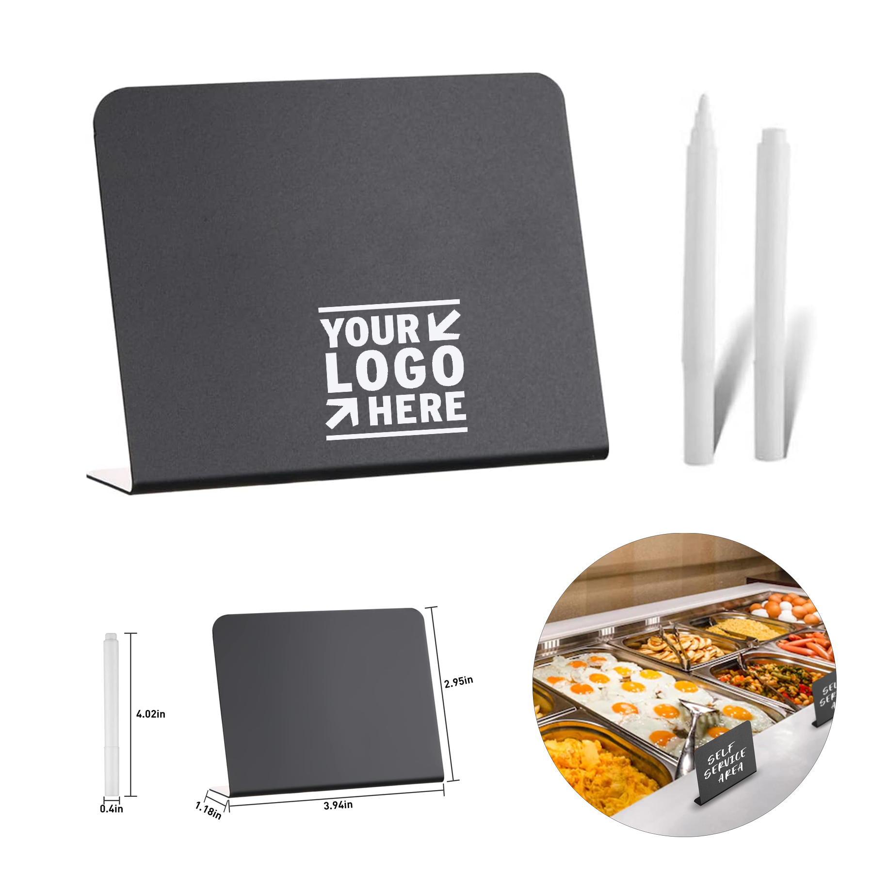 4"x3" Mini Food Party Buffet Table Small Chalkboard Wedding Bakery Chalk Sign  2