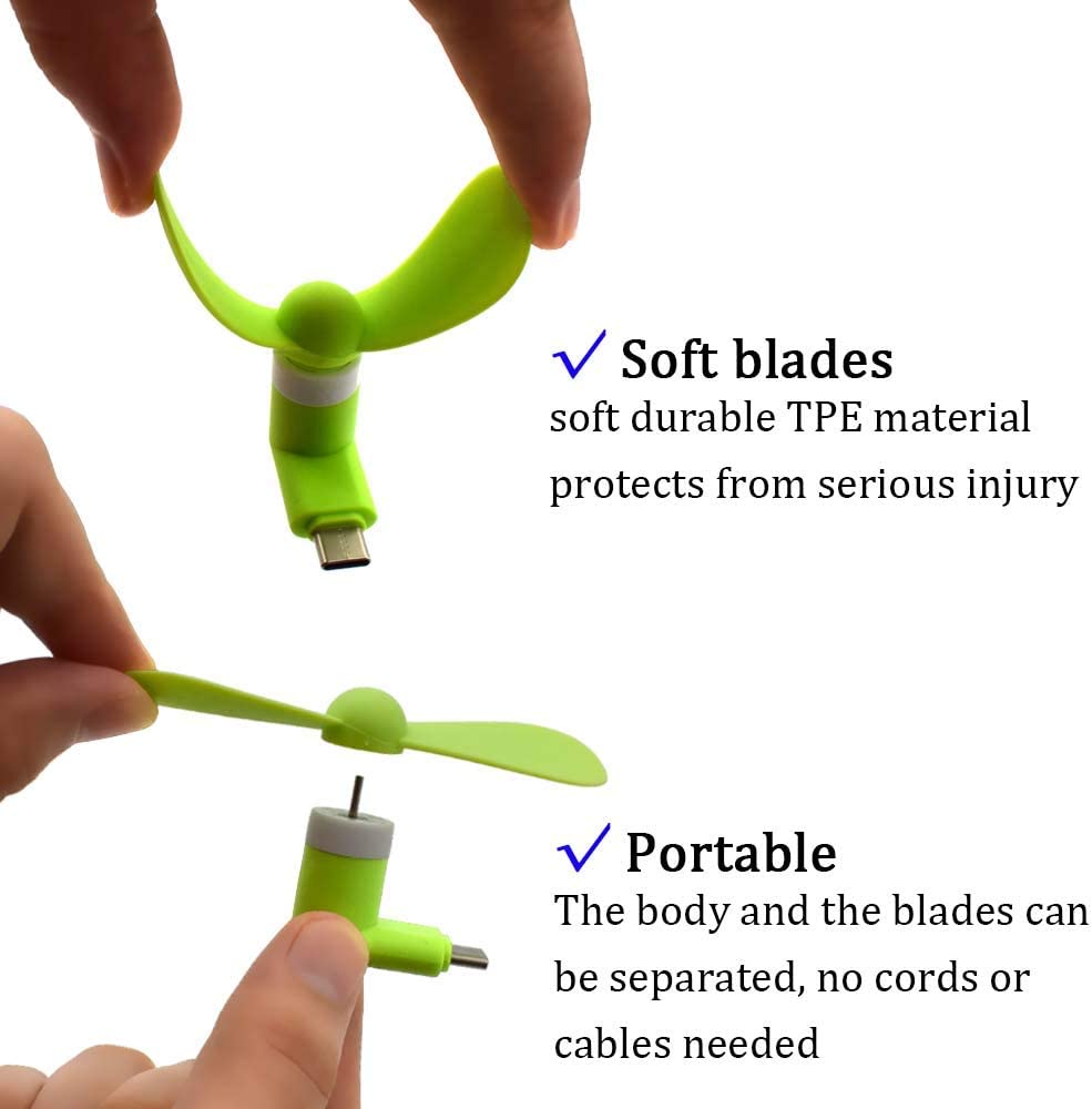 USB Portable Mobile Phone Type C Mini Fan 21