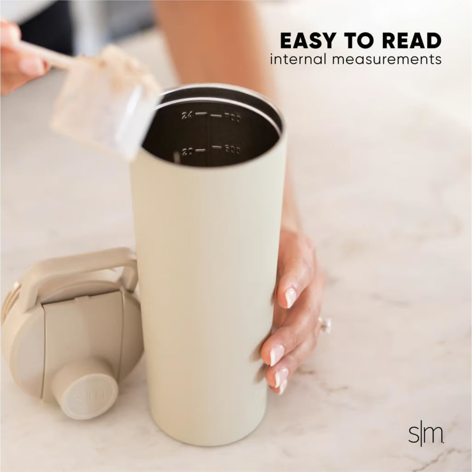 24 oz Simple Modern® Stainless Steel Double-Walled Insulated Rally Protein Shaker Bottle 4