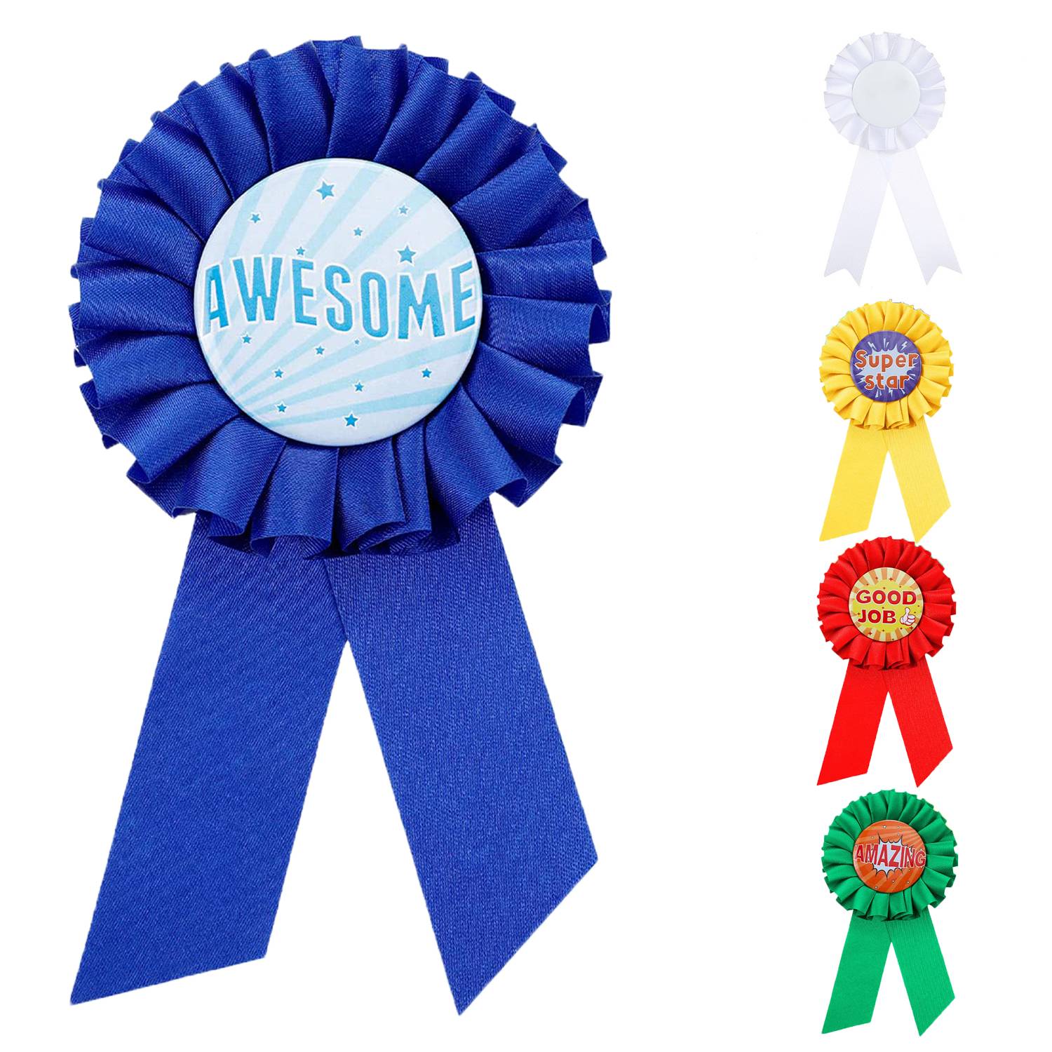 1.7inch Satin Rosette Award Ribbons 6
