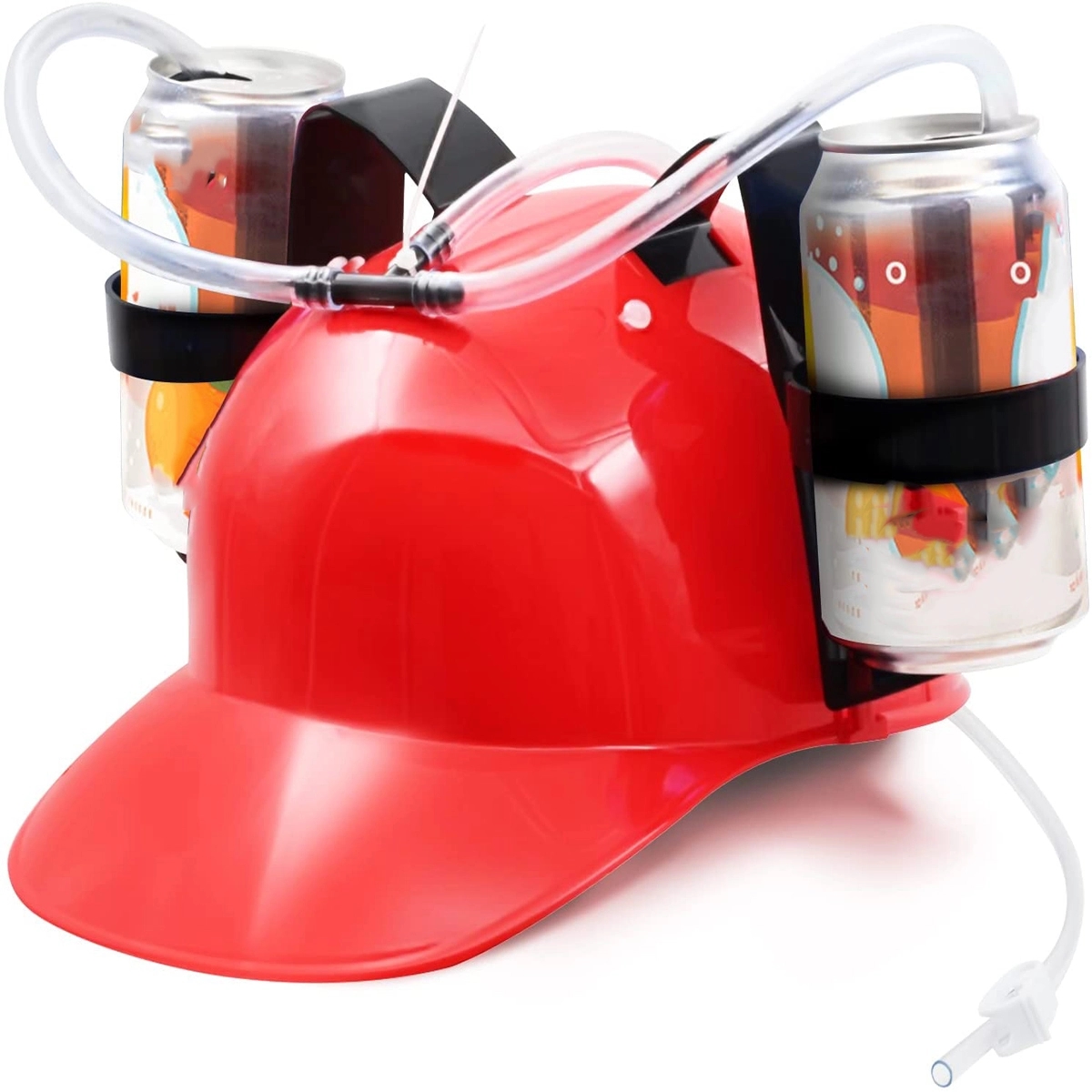 Can Holder Drinker Hat Cap With Straw 2