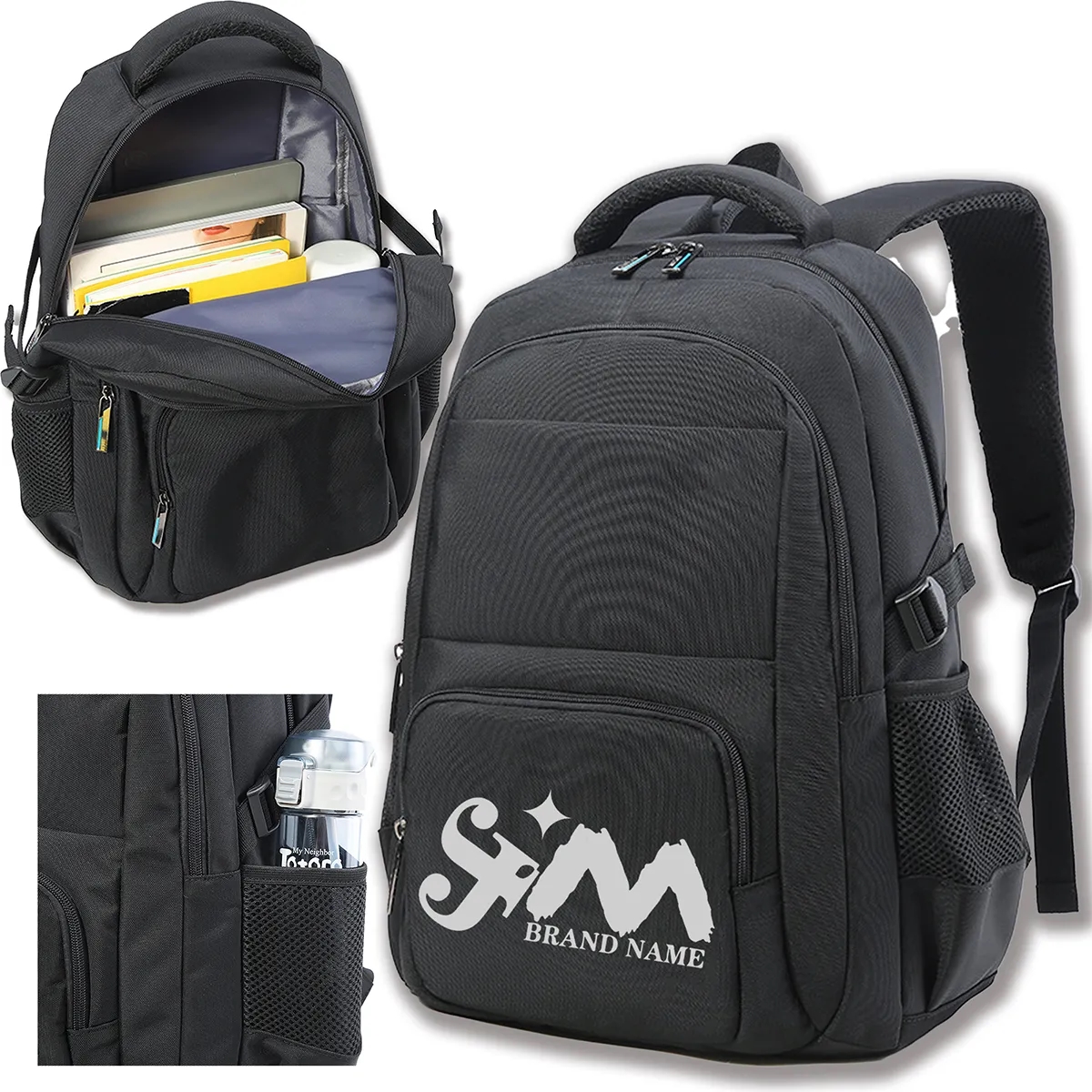 29 L Large Durable Simple Outdoors Travel Laptop Backpack 2