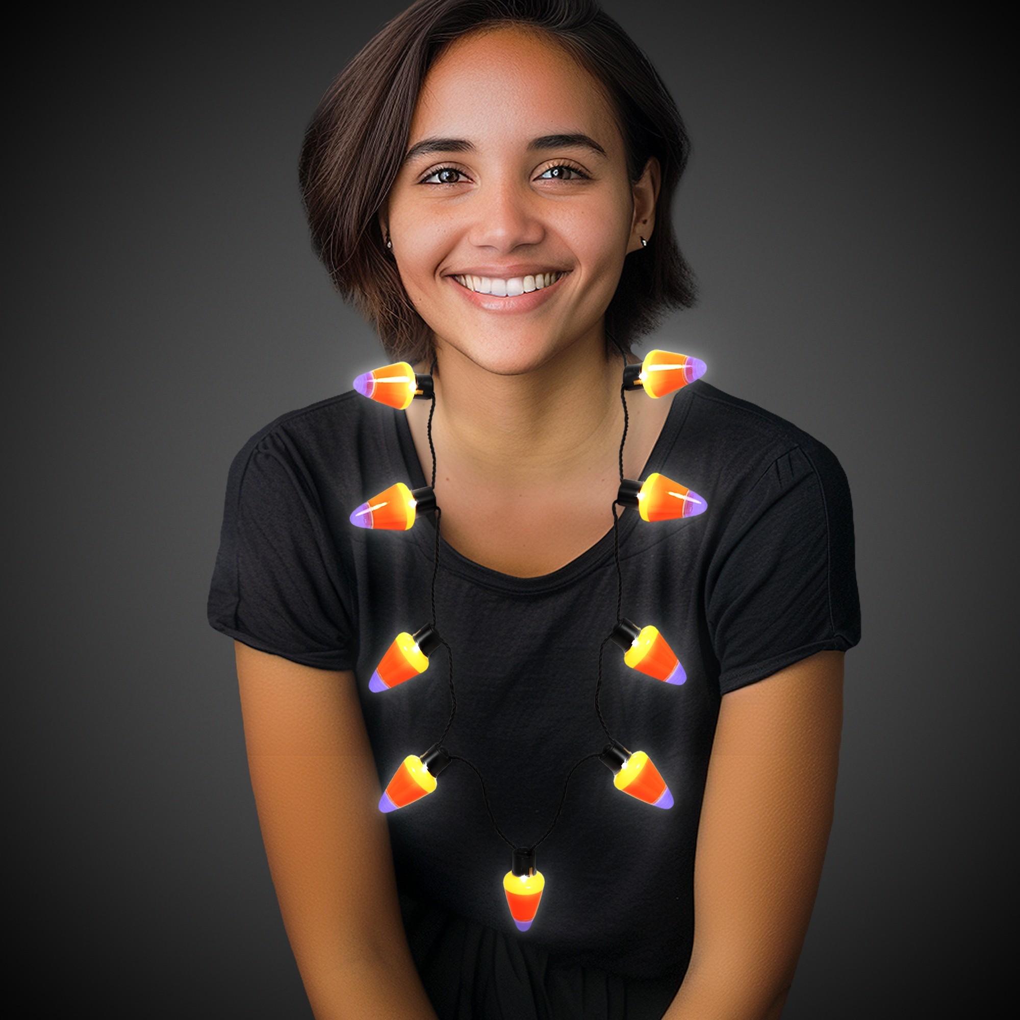 LED Candy Corn Necklace 2