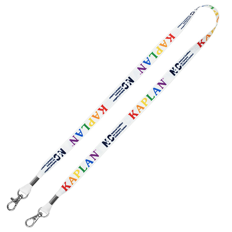 "ROMEO" 5/8" Dual Attachment Soft & Smooth Sublimation Lanyard 2