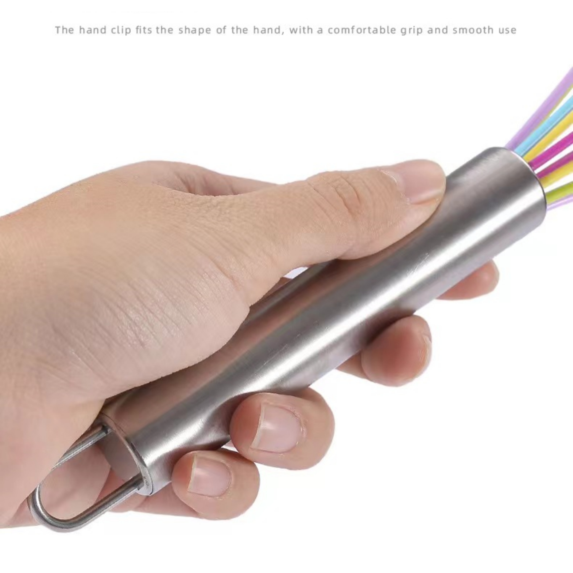Silicone Whisk With Stainless Steel Handle 6