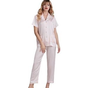 Women Two-Piece Nightwear Short Sleeve Sleepwear 3