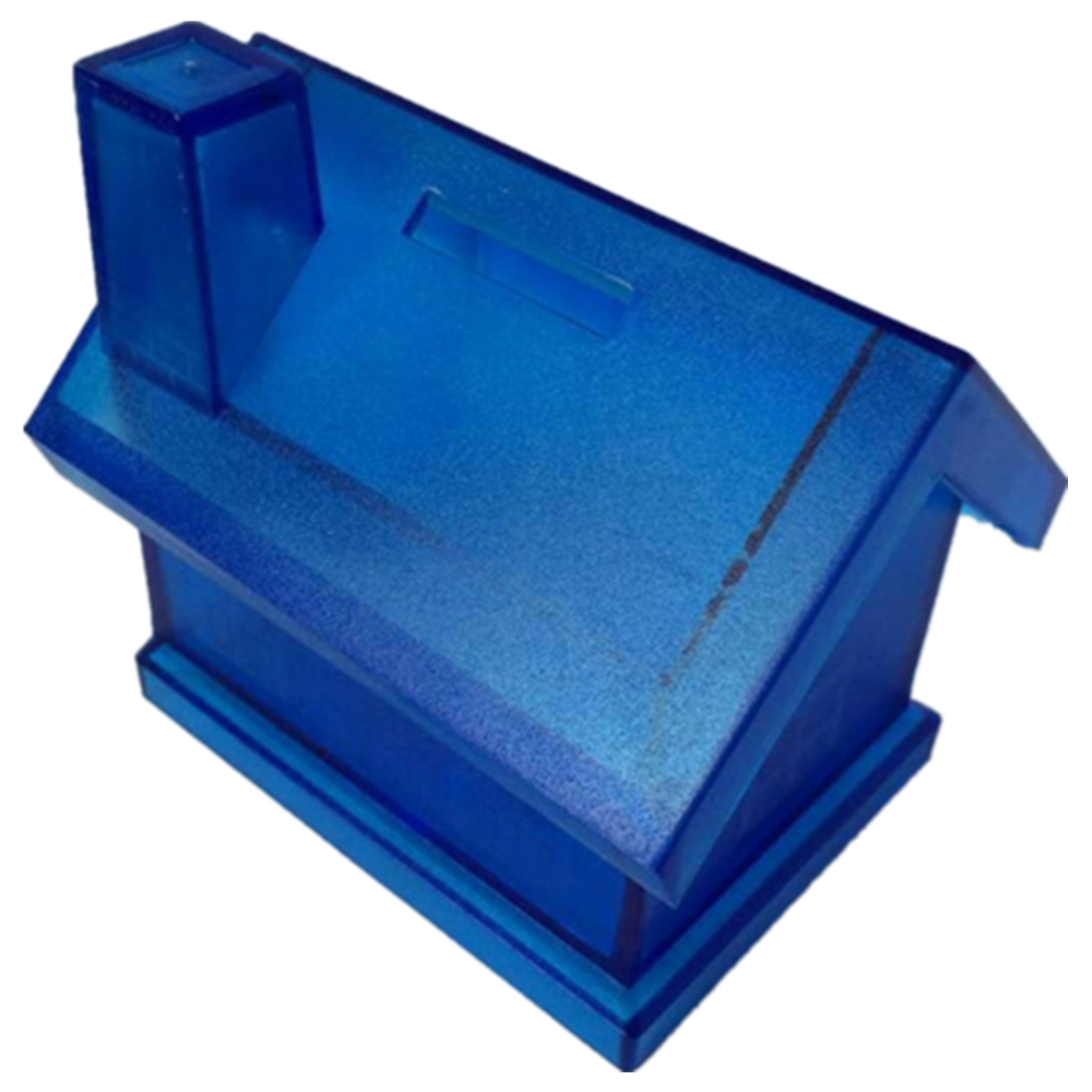 Transparent House Shaped Saving Pot Saving Bank 5