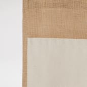 Jute Shopper Tote with Recycled Cotton Pocket, custom tote bag with logo imprint 9