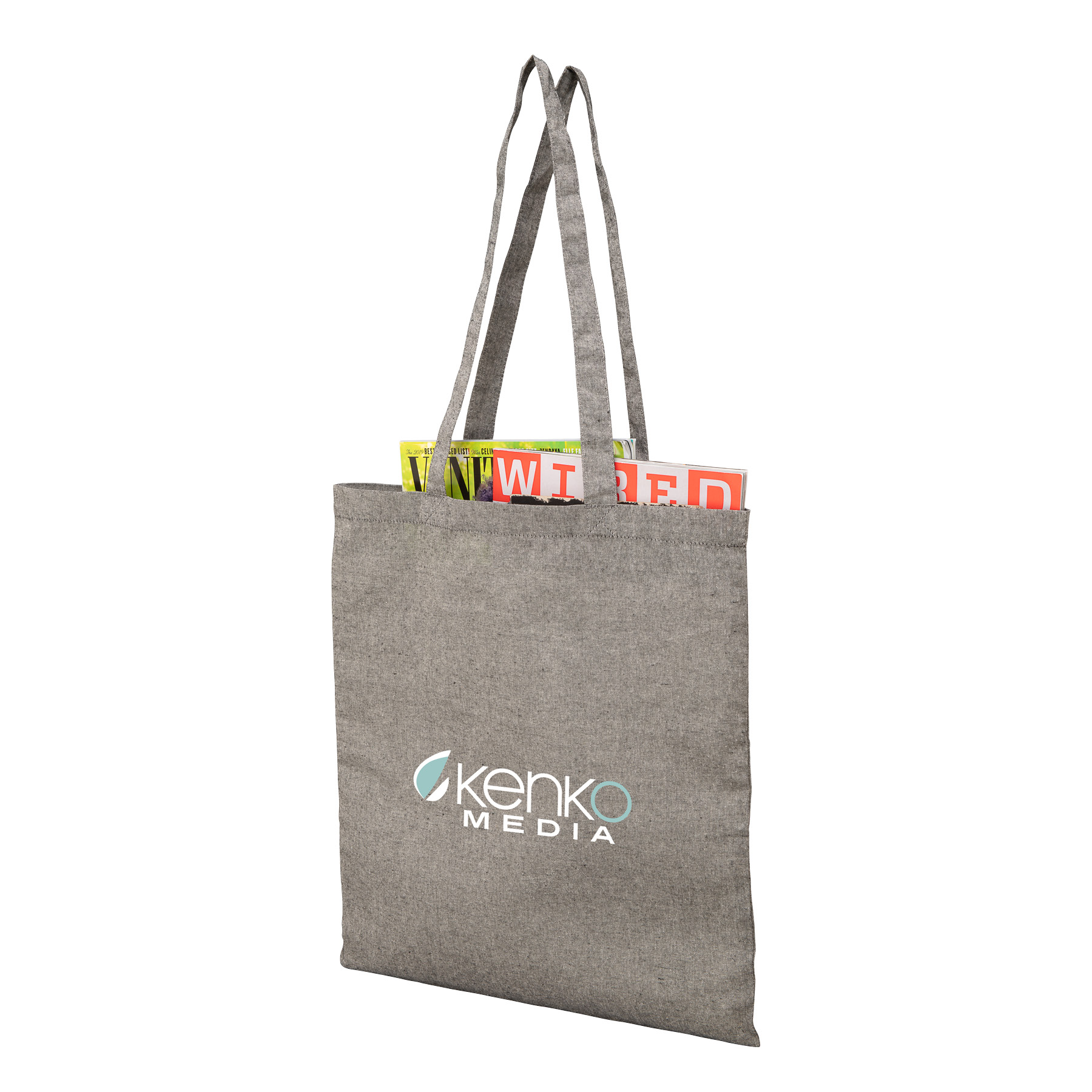 Huron Recycled Cotton Tote, custom tote bag with logo imprint 16