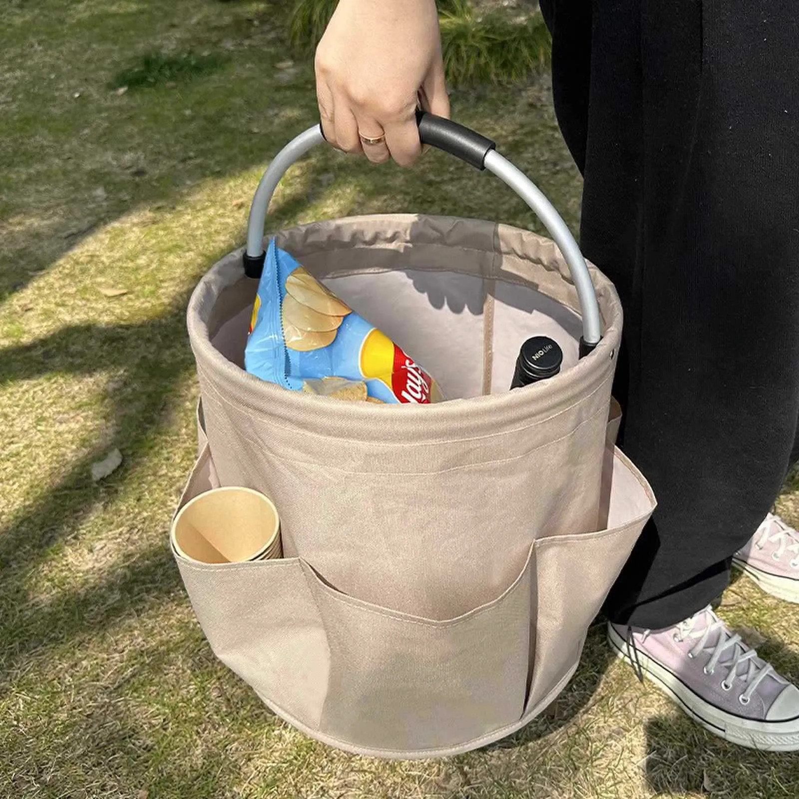 Versatile Collapsible Basket with Handles 8
