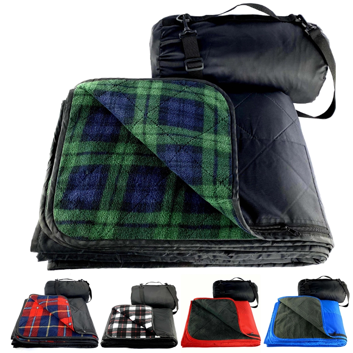 Custom Large Waterproof Warm Comfy Foldable Outdoor Blanket 15