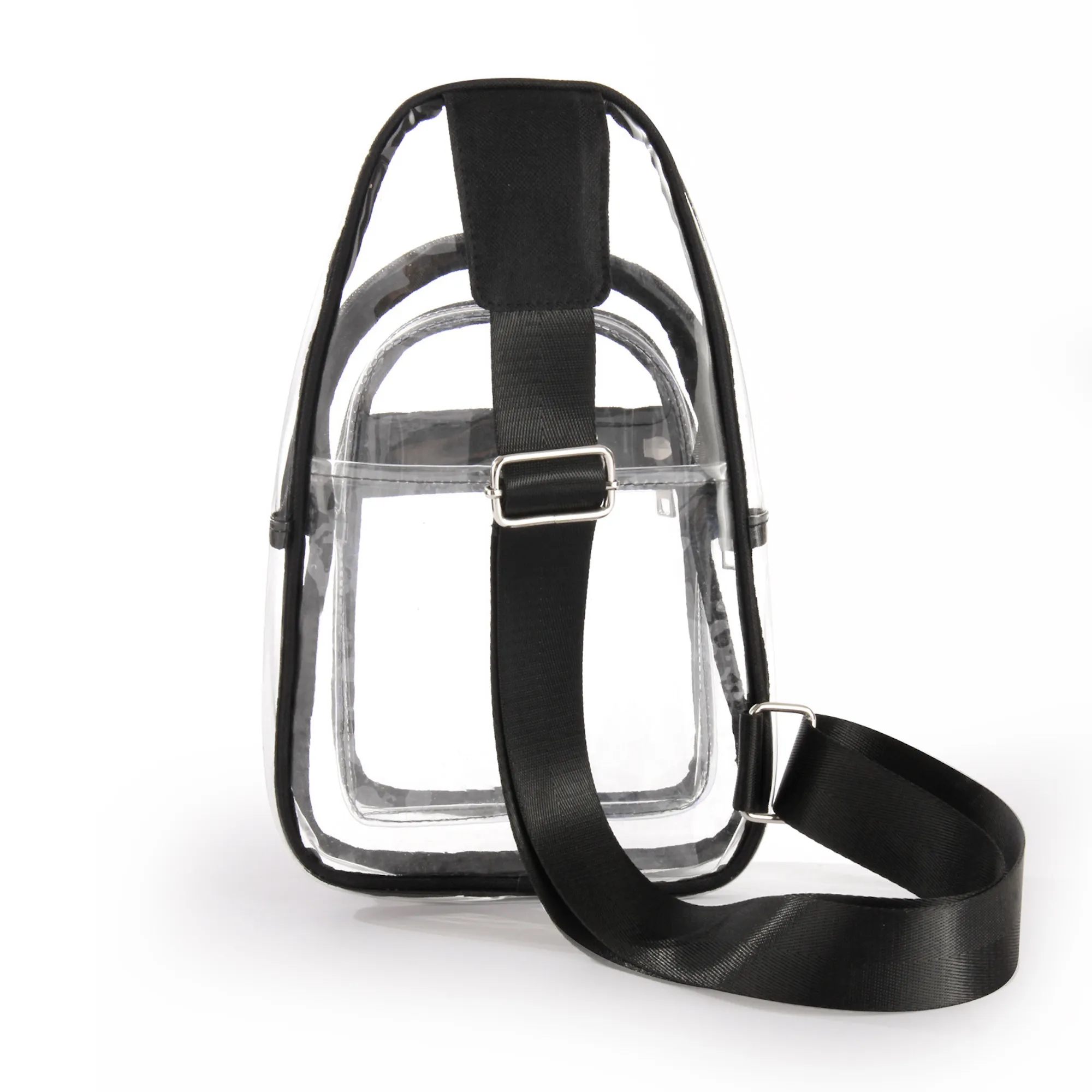 MOQ20 Sling Clear Bag PVC Transparent Crossbody Backpack Fan 9