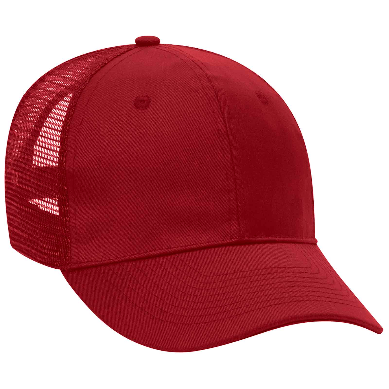 OTTO CAP® 6 Panel Mid Profile Mesh Back Trucker Hat 11