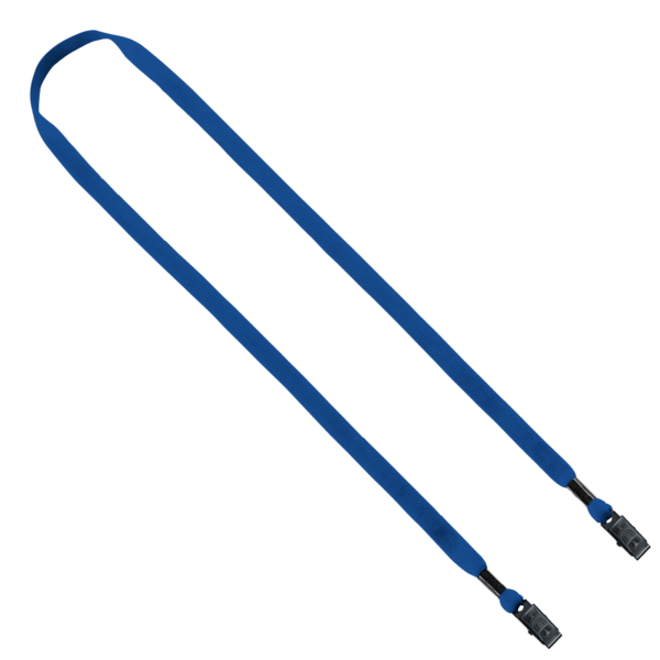 1/2" Cotton Double Bulldog Clip Lanyard 12
