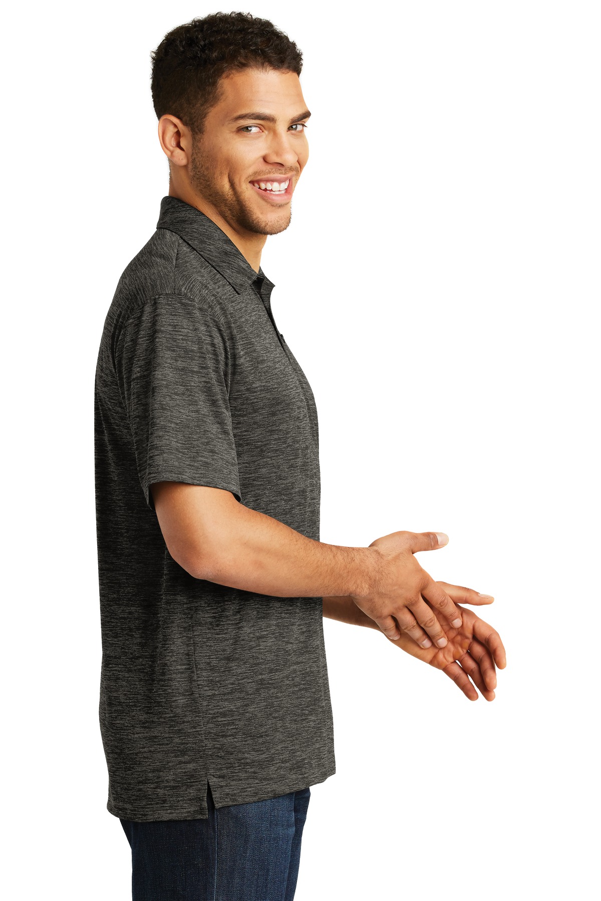 Sport-Tek PosiCharge Electric Heather Polo. ST590 59