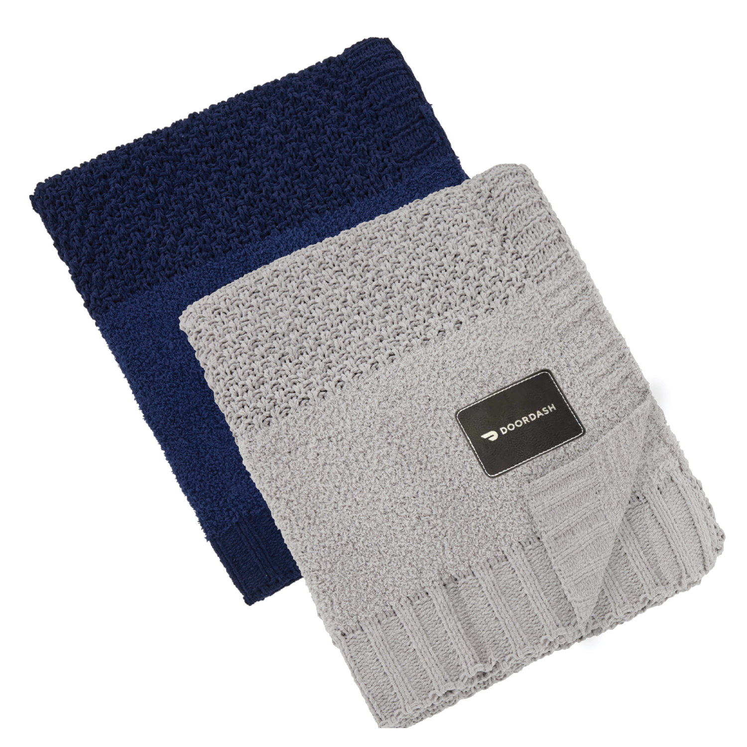 Crochet Knit Blanket, 50x60, with Lasered logo patch, NO SETUP CHARGE 8