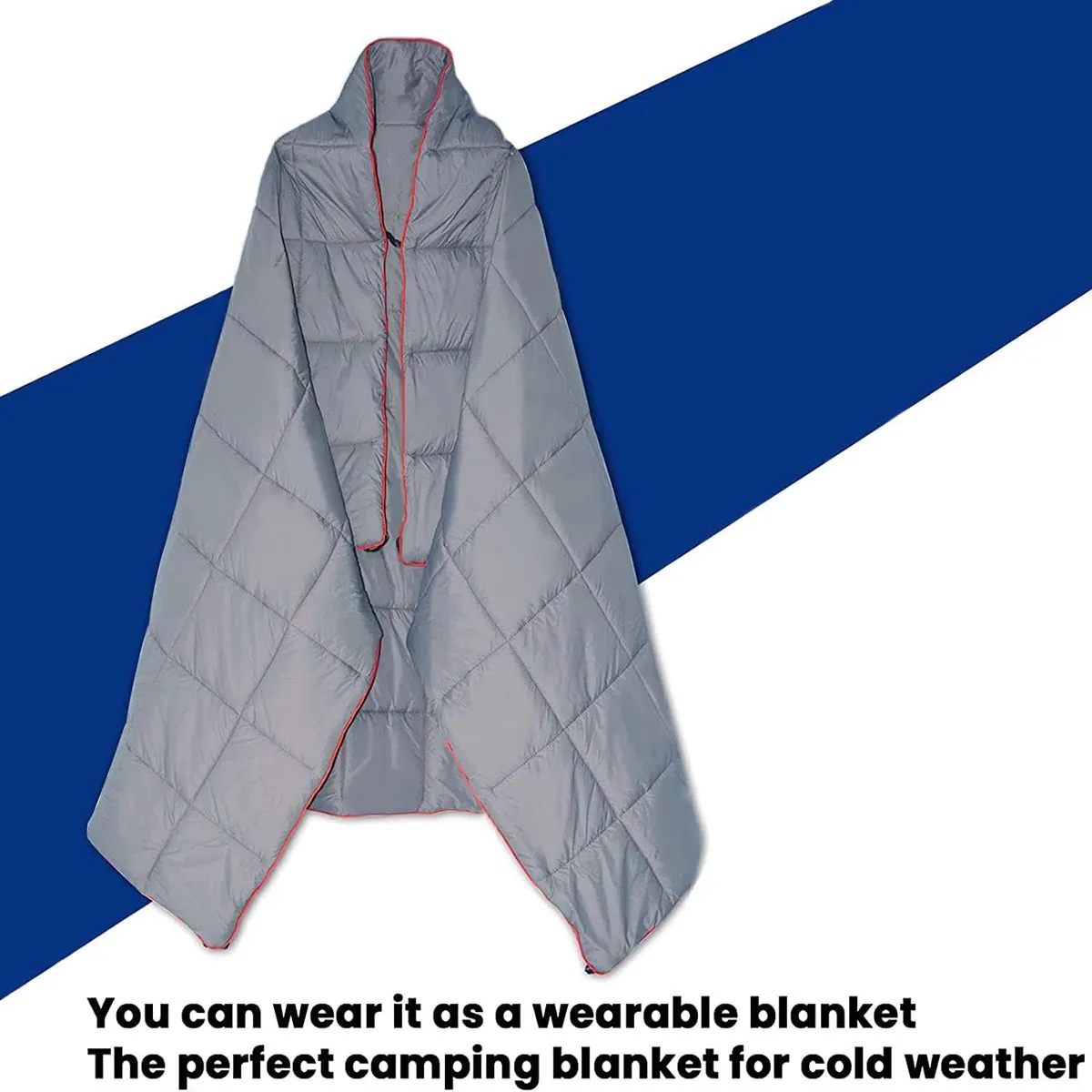 Branded Puffy Waterproof Camping Wearable Packable Blanket 12