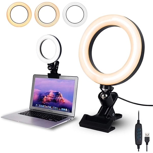 6" Selfie Ring Light with Clamp Mount 4