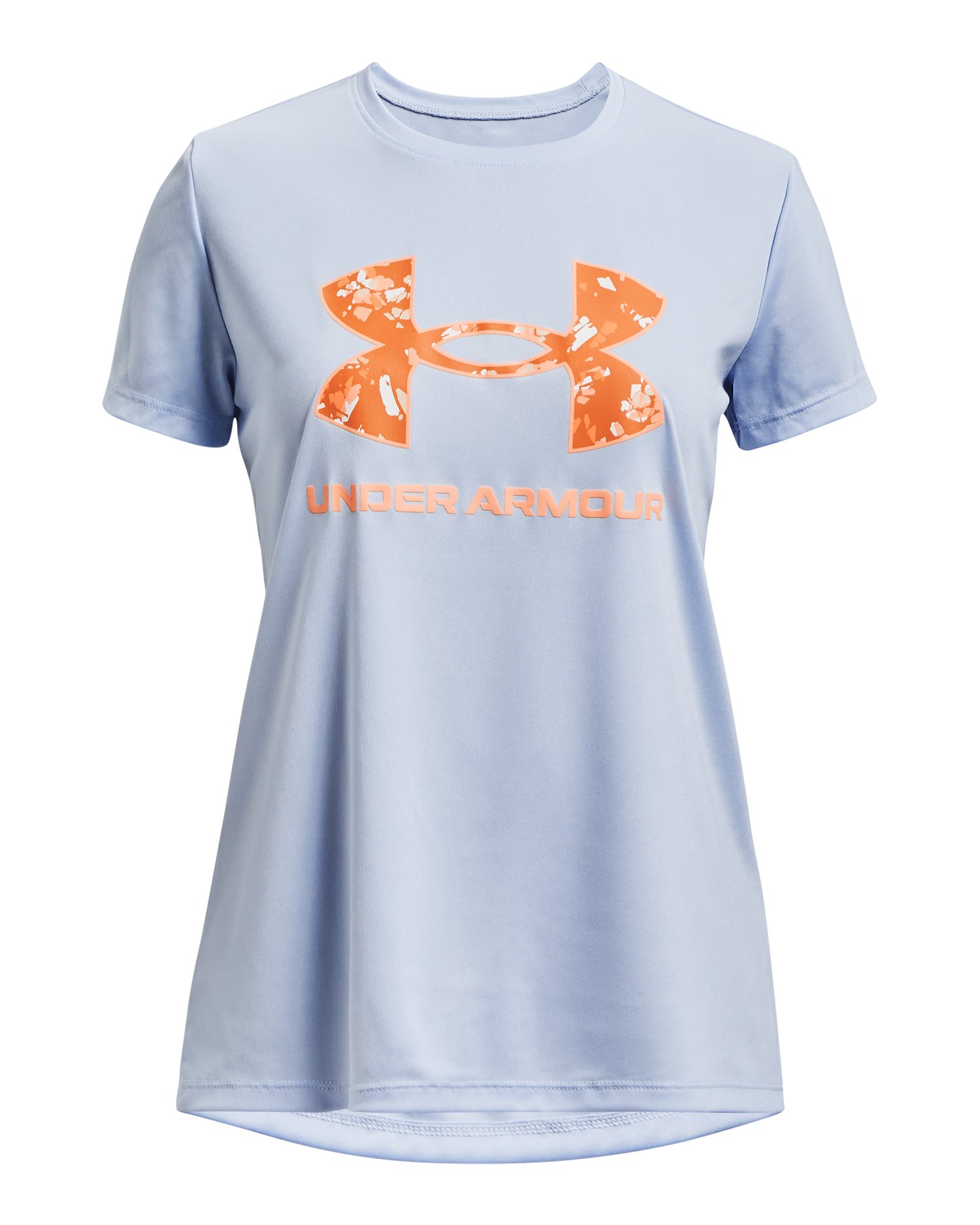 Girls' UA Tech Solid Print Big Logo Short Sleeve 11