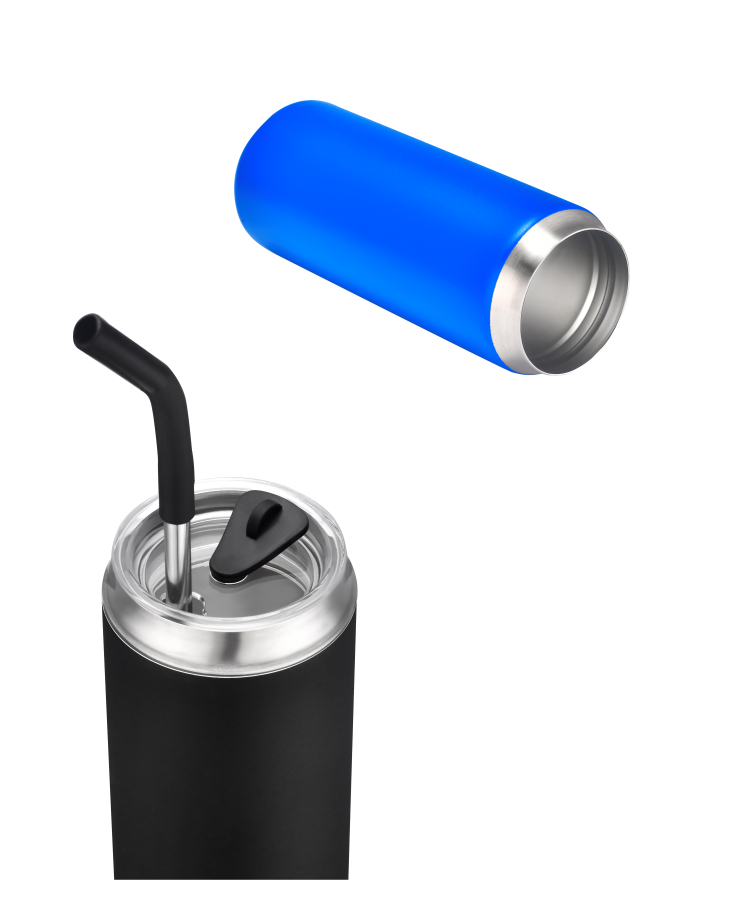 Union Printed - 20 oz Vacuum Tumbler Can w/ Straw - Full Color 3