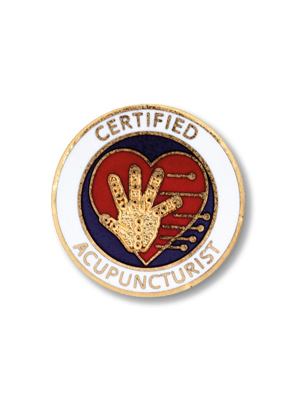 Prestige Medical - Certified Acupuncturist Cloisonne Pin