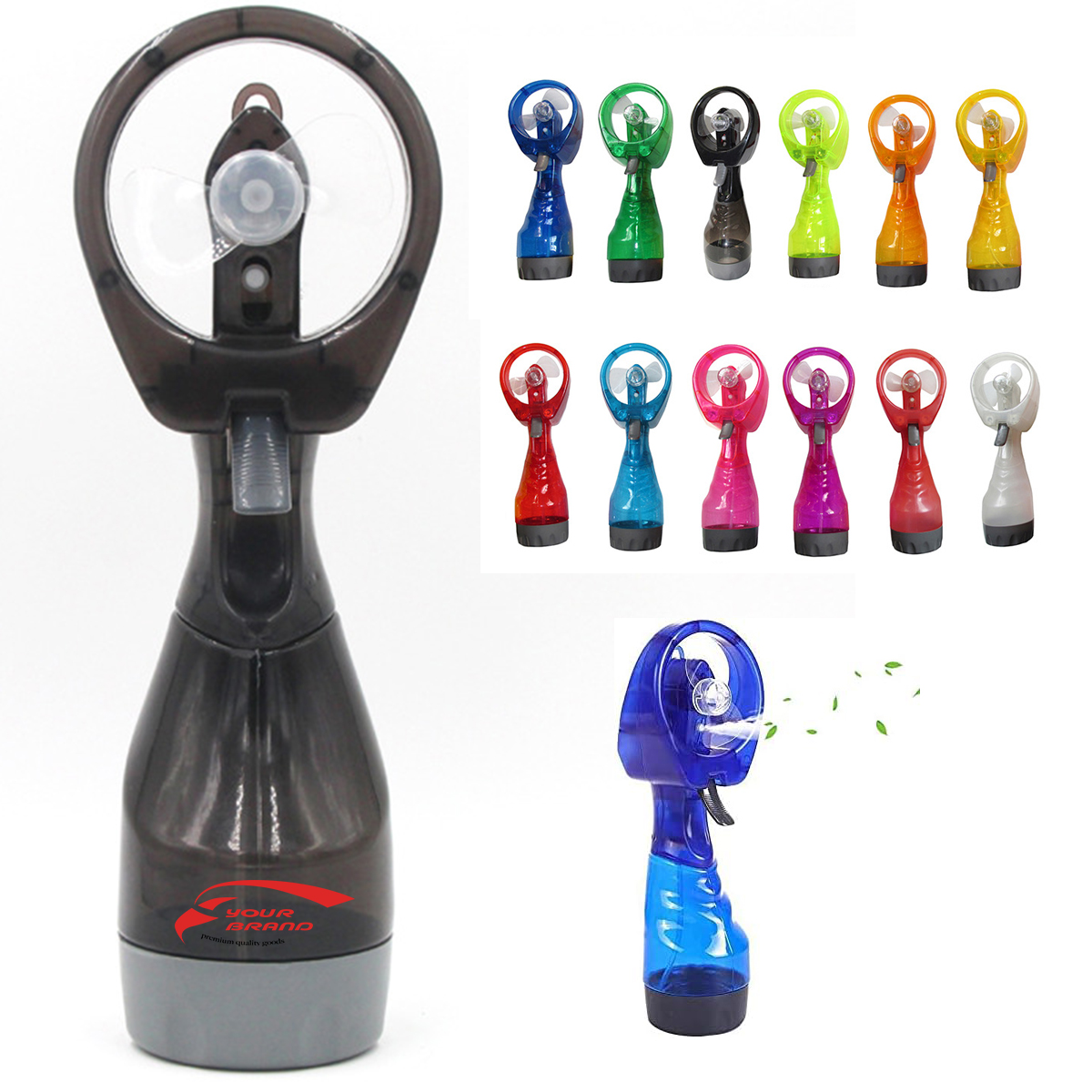 Handheld Misting Fan With Water Spray Cooling 3