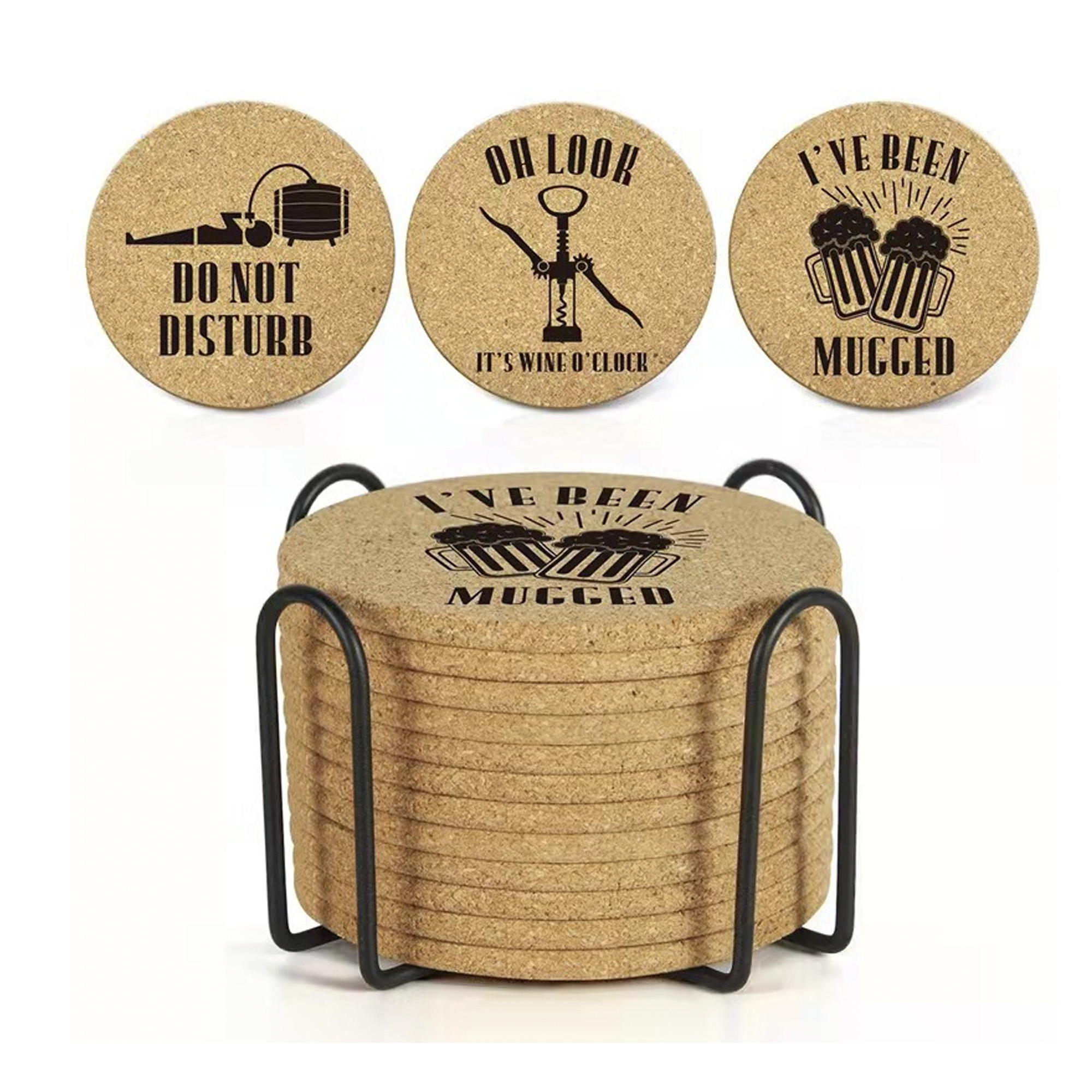 Coffee Mug Round Cork Coaster Drink Customize 1