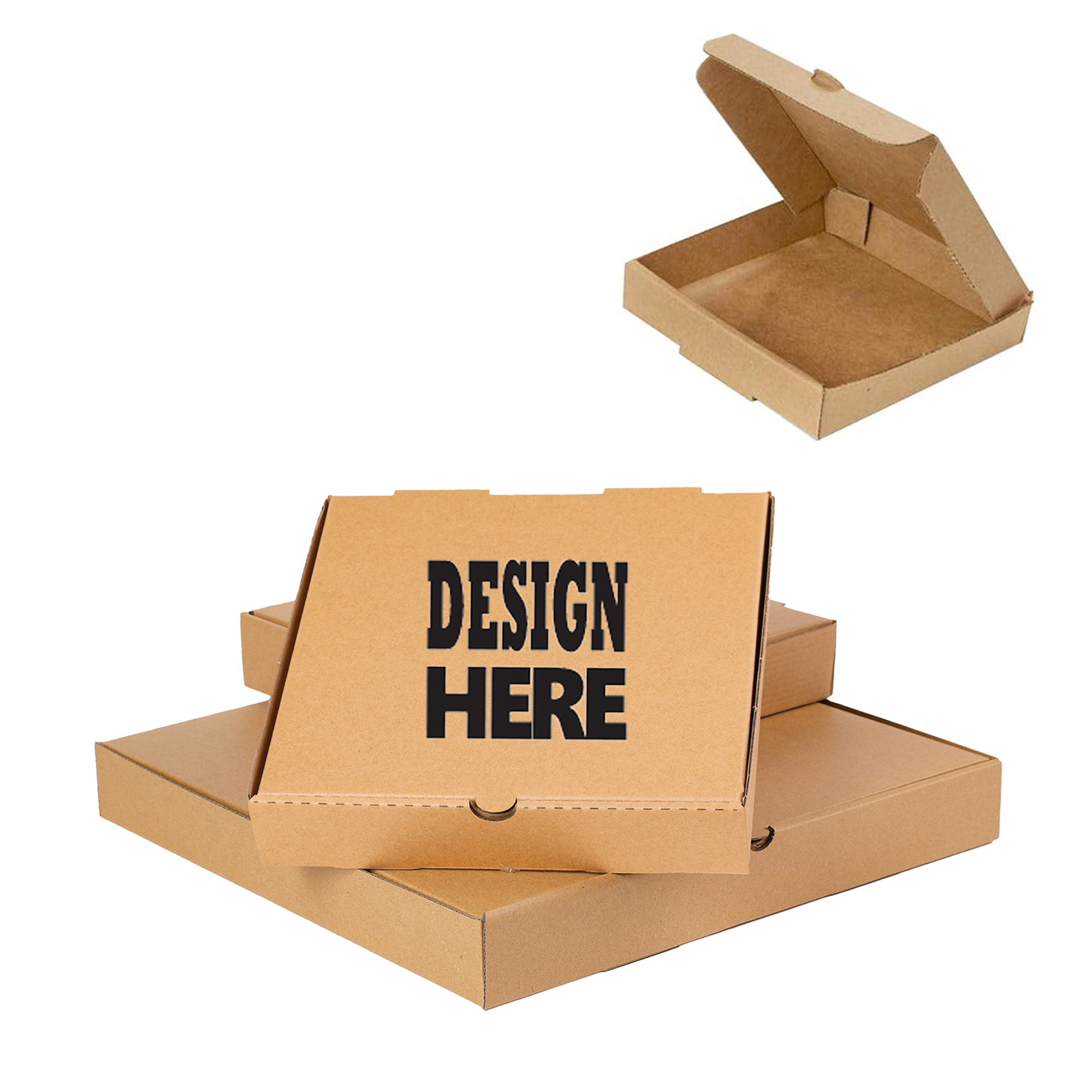 Custom 9-Inch Pizza Box (Sizes 6"-18" Available) 2