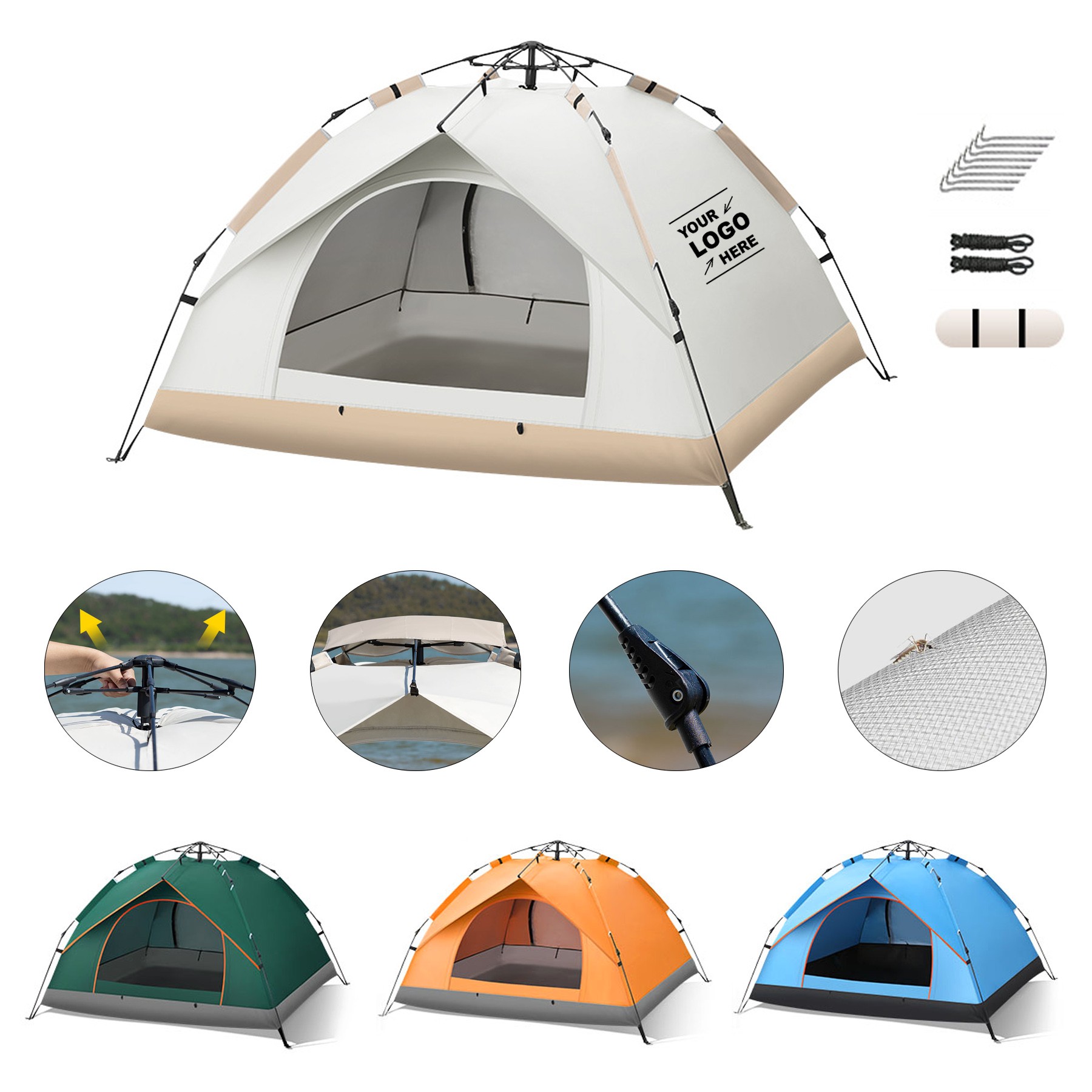Portable Waterproof And Windproof Automatic Camping Tent
