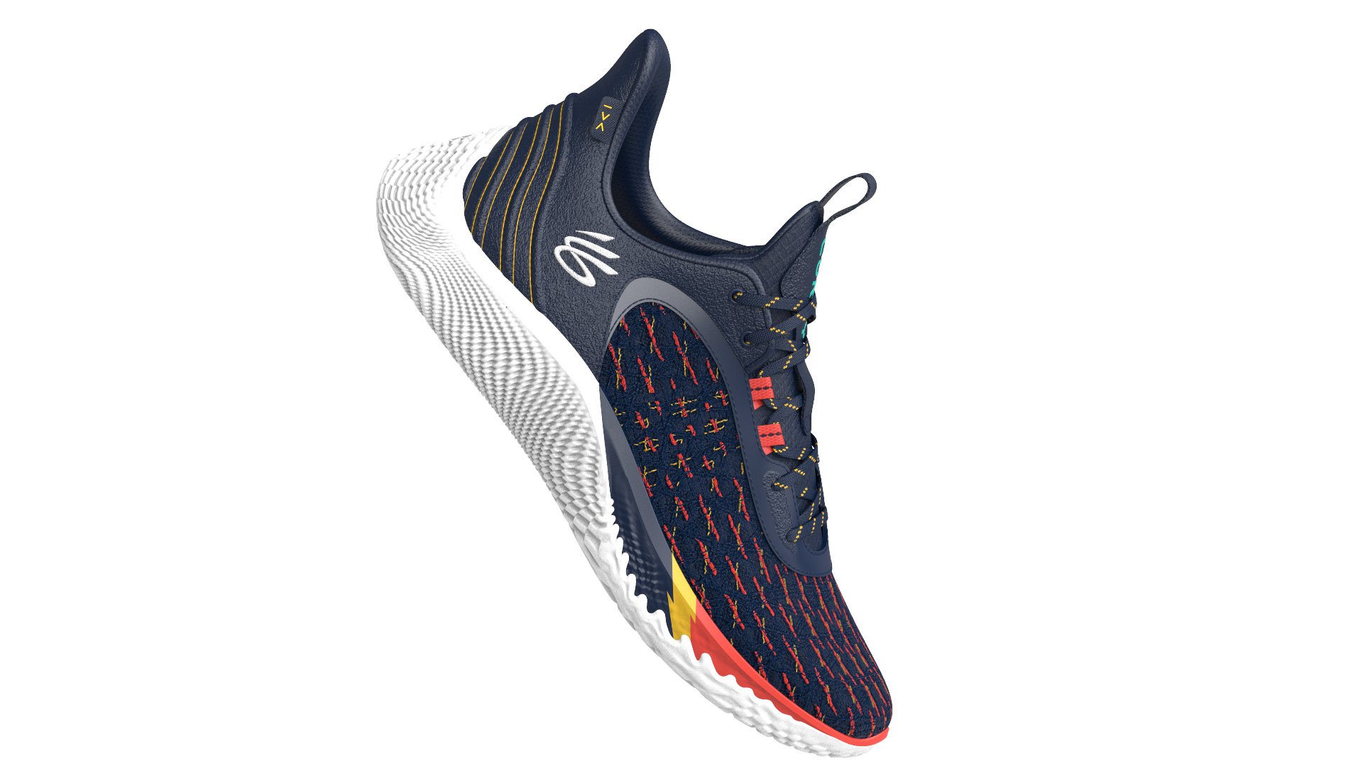 Curry Flow 9 Unisex Basketball Shoes, custom athletic wear with logo imprint 2