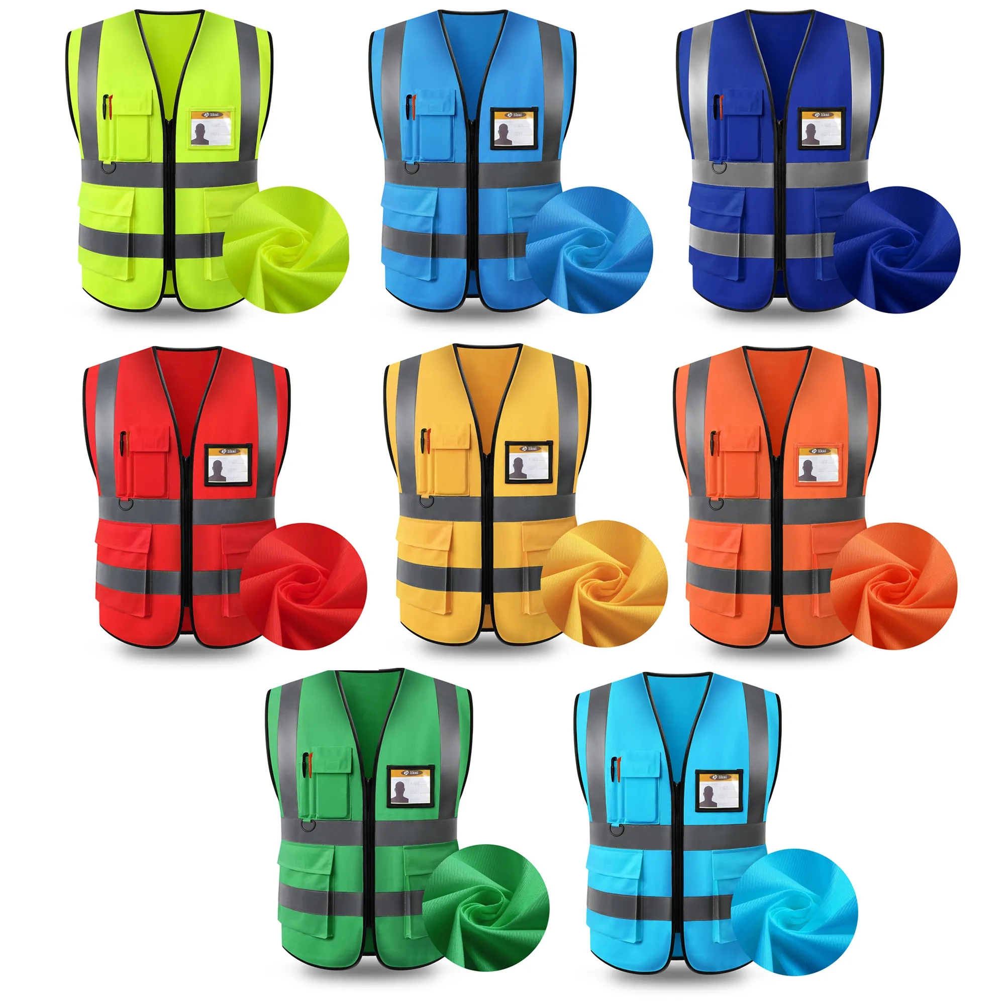 High-Visibility Safety Vest With Multiple Pockets 3