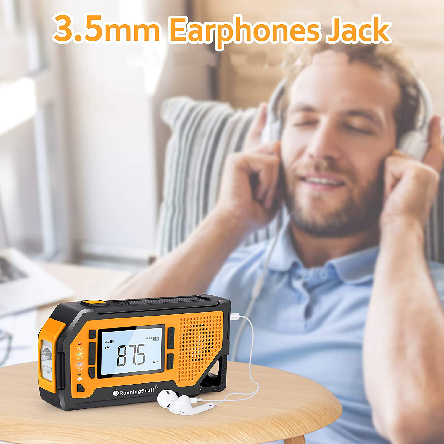 ResQ Emergency Hand Crank Radio – 4000mAh Power Bank, Solar, 1W Flashlight & Motion Sensor Lamp 34