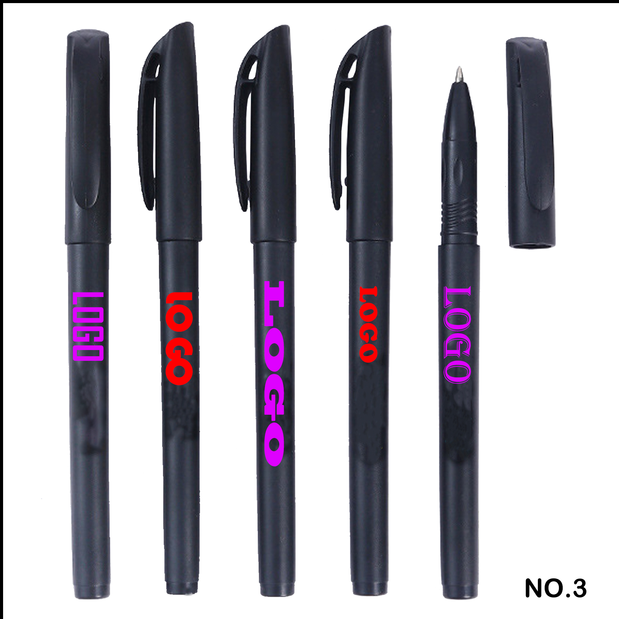 Frosted Matte Black Gel Pen 1
