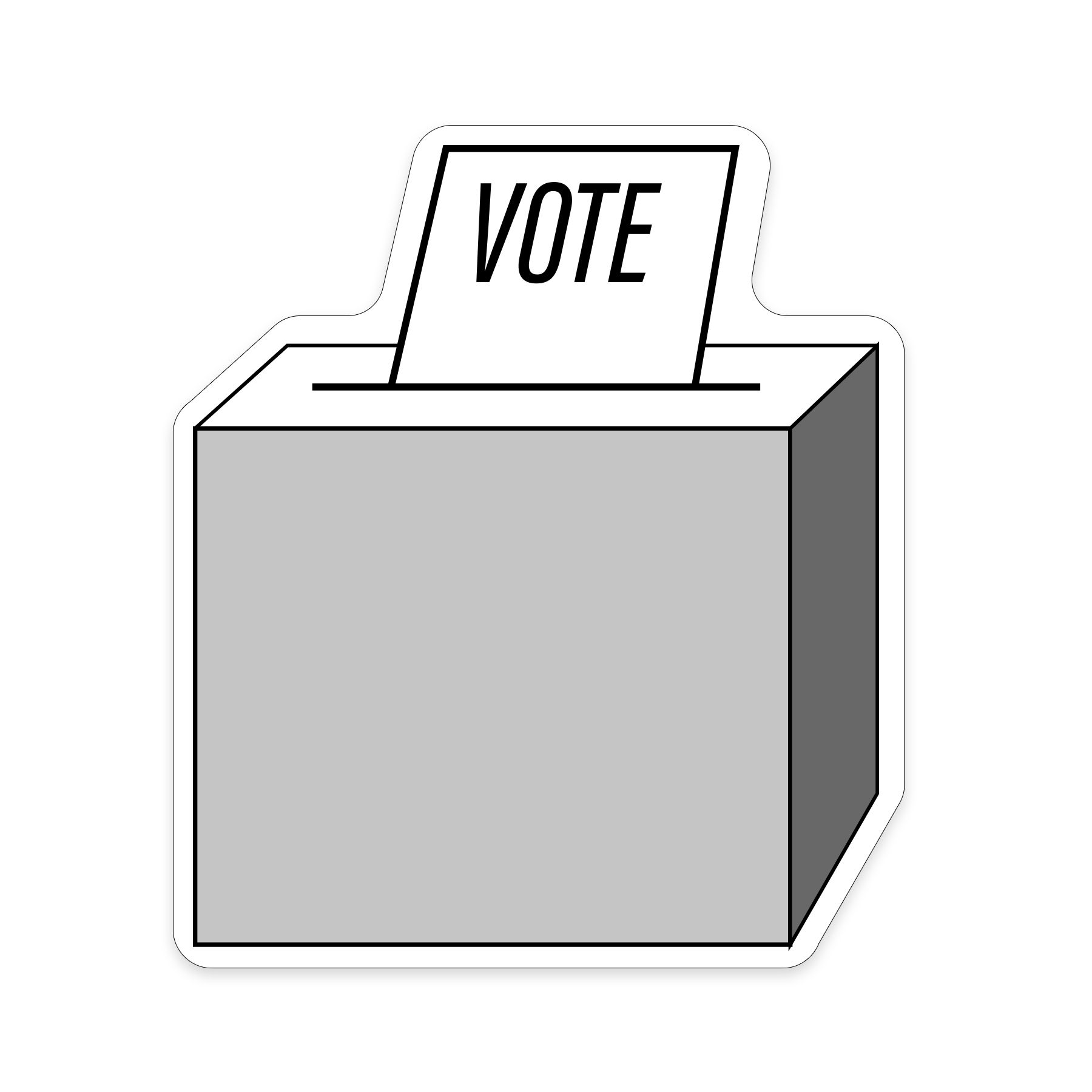 Vote Shaped NoteKeeper™ Magnet 35 Mil 5