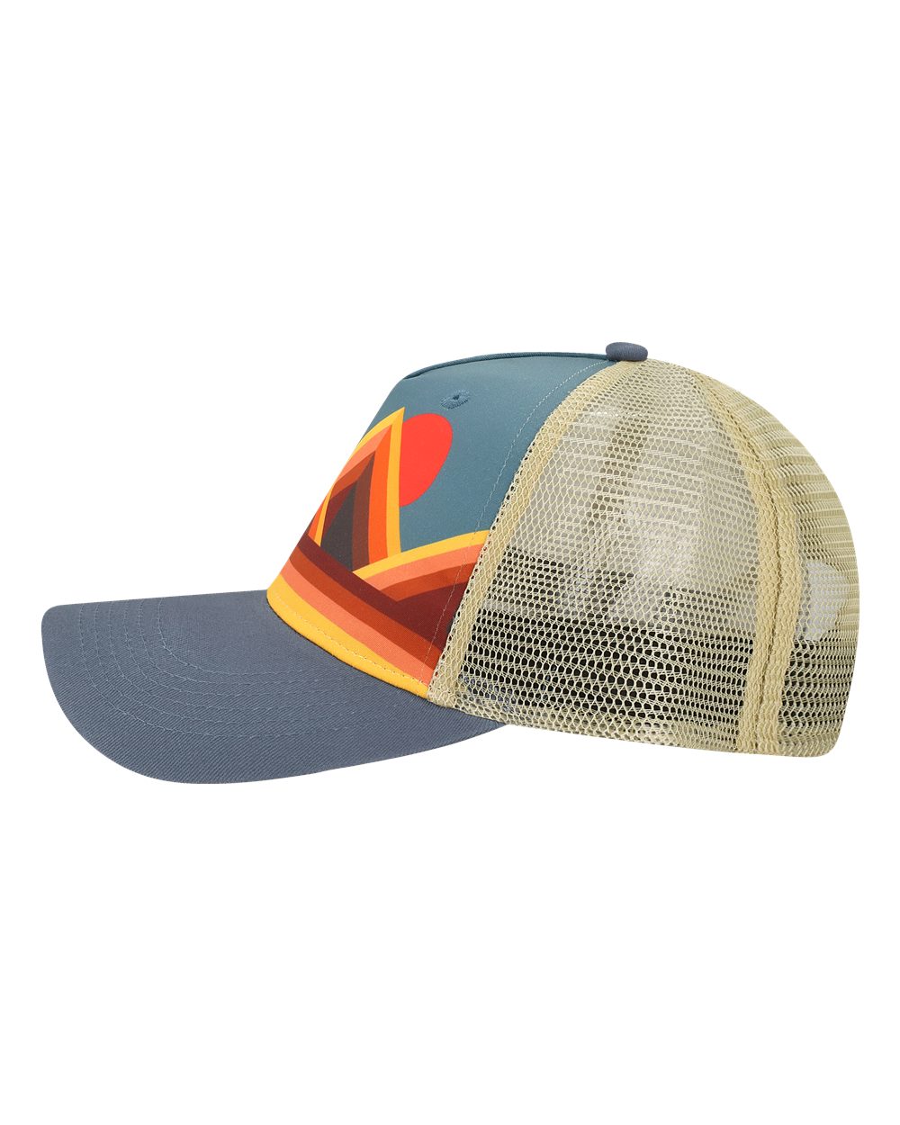 Printed Five-Panel Trucker Cap - 5PTKR 12