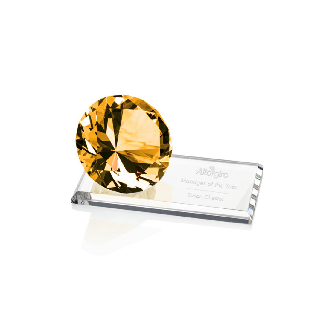 Gemstone Award on Starfire - Amber 2